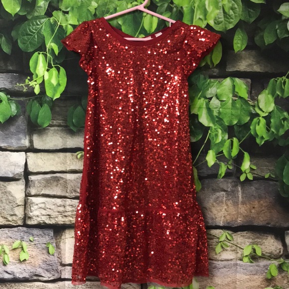H&M Other - ✨H&M Girls Red Sequins Dress✨